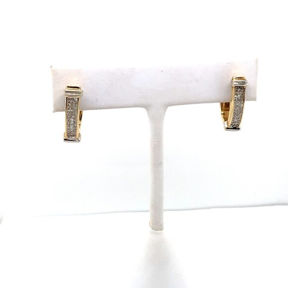 14K Yellow Gold Diamond Earrings (1.58 CTW) - Picture 1 of 3